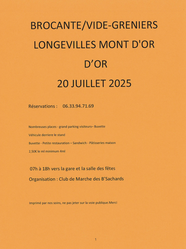 Brocante - vide-greniers