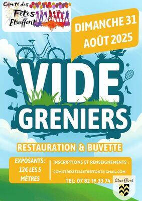 Vide grenier du comité des fêtes