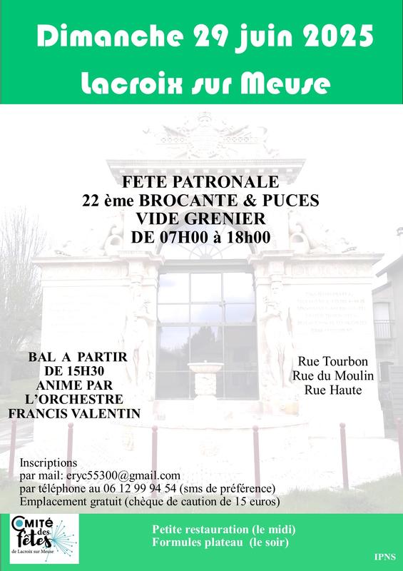 Fête patronale - 22ème brocante et puces