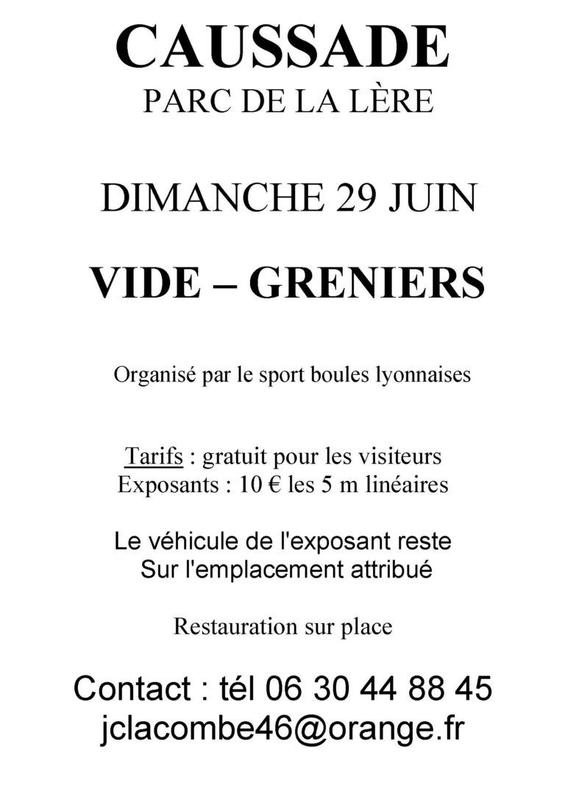 Vide grenier du sport boules lyonnaises