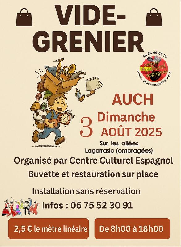 Vide grenier du centre culturel espagnol