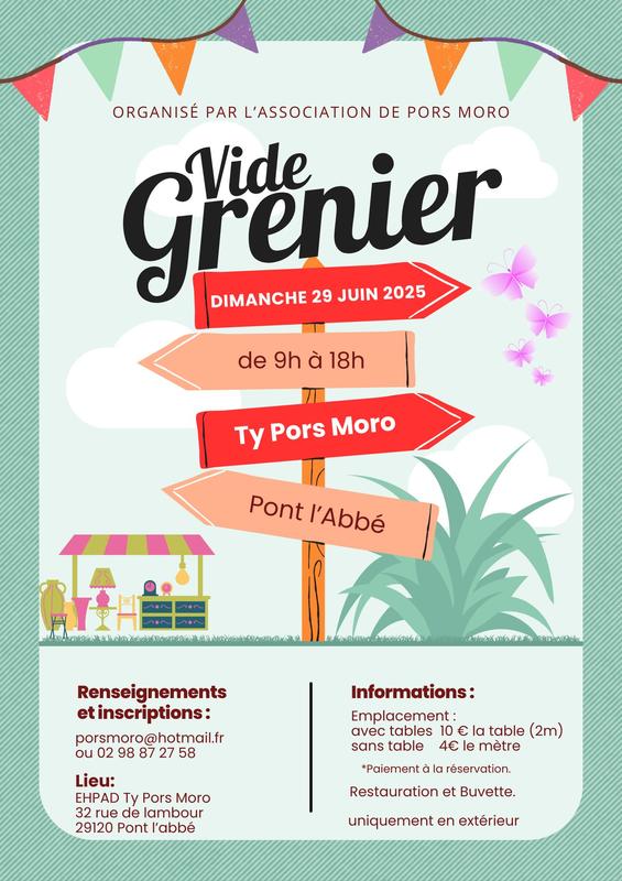 Vide grenier pors moro