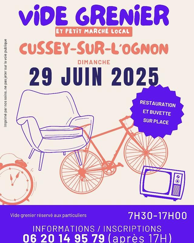 Vide grenier - petit marché local