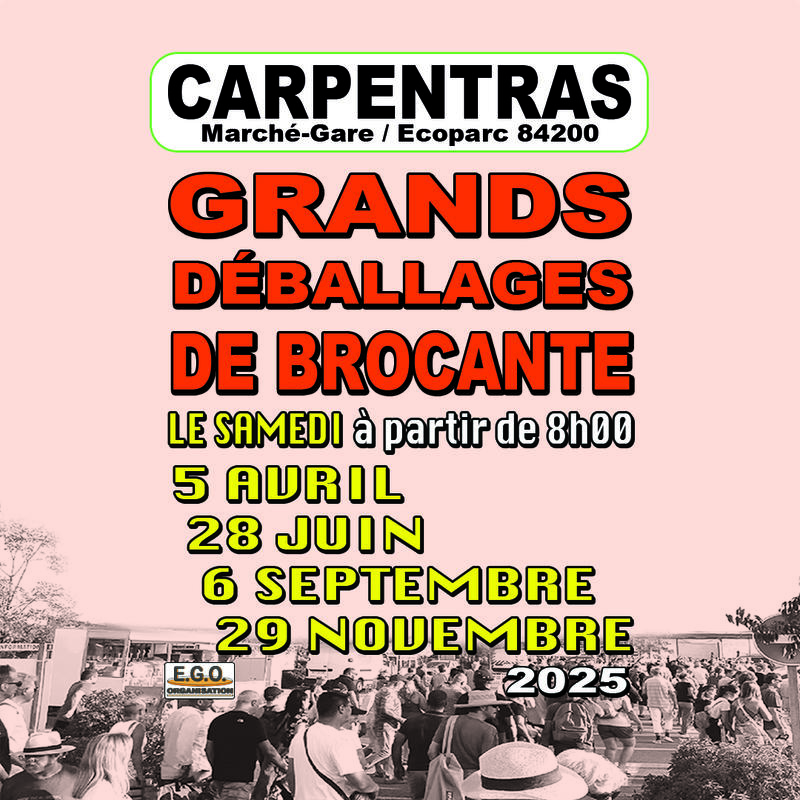 Brocante du marché gare écoparc