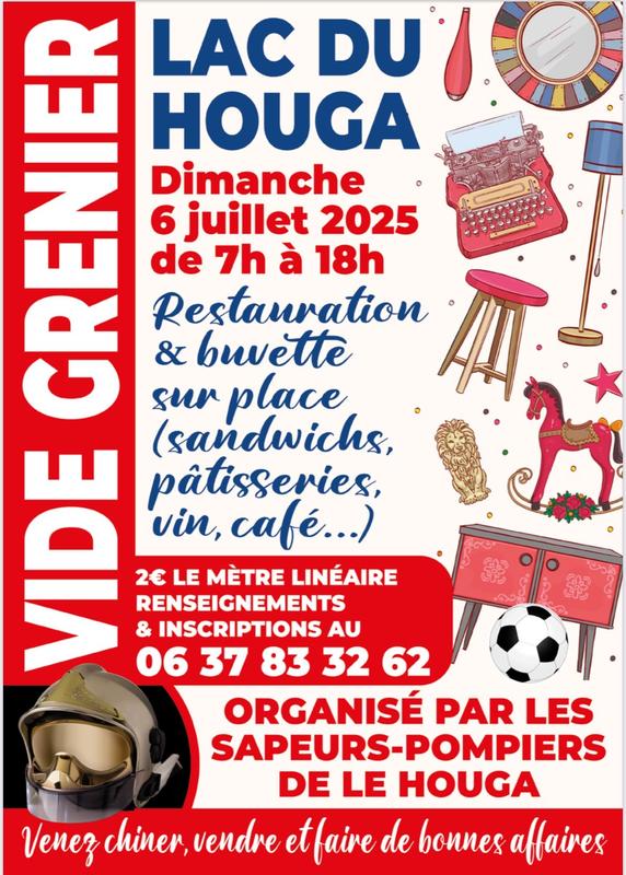 Vide grenier des pompiers du houga