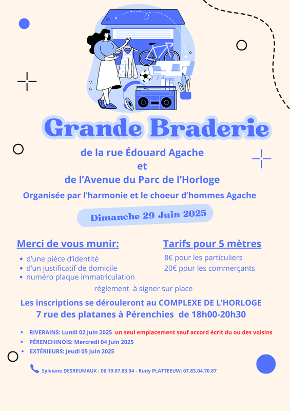 Grande braderie de l'avenue du parc de l'horloge