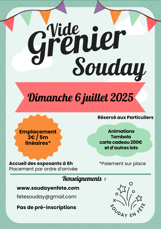Vide grenier - brocante de souday