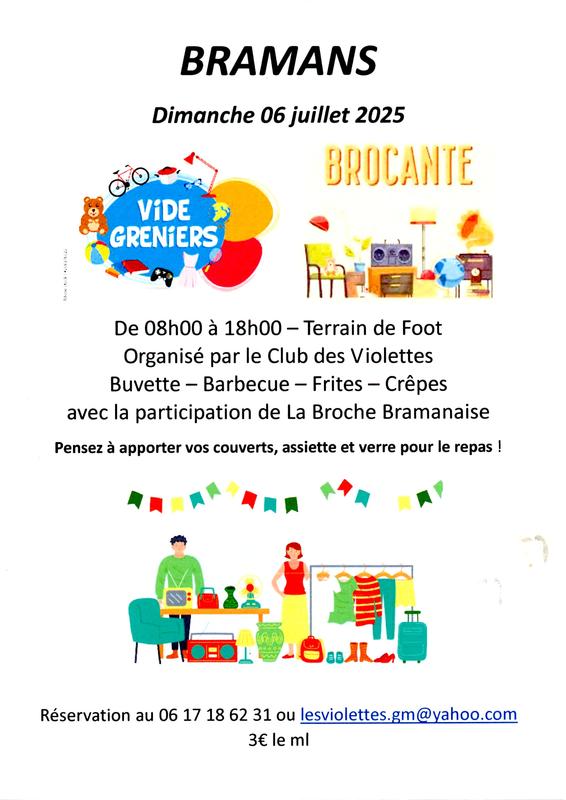 Vide grenier - brocante du club des violettes