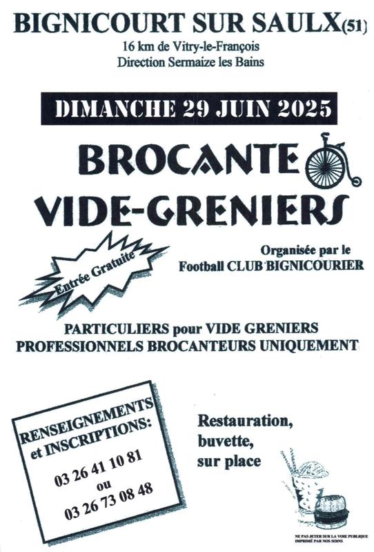 Brocante vide - greniers