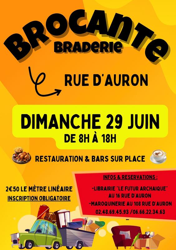 Brocante braderie rue d'auron