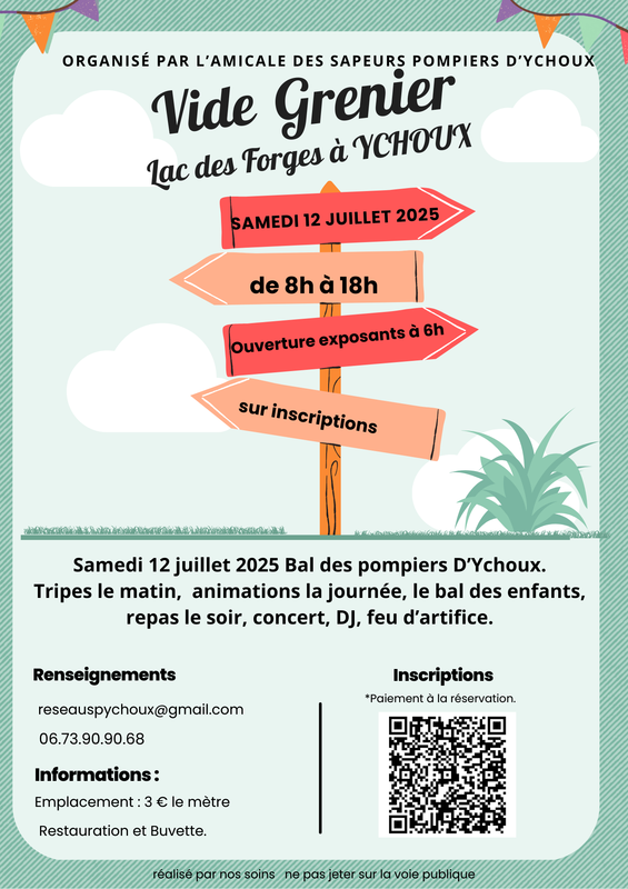 Vide grenier des pompiers tripes landaises de la pêche