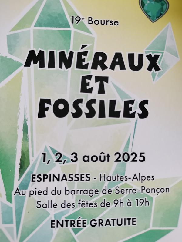 Bourse minéraux et fossiles