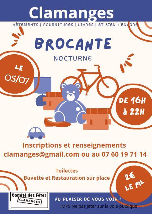 Brocante en nocturne