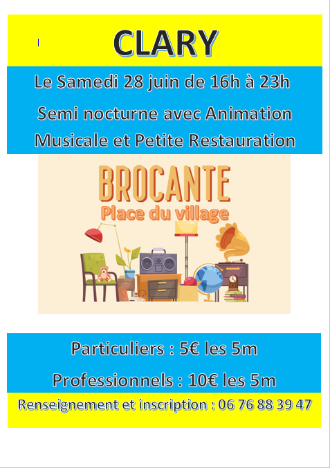 Brocante semi nocturne