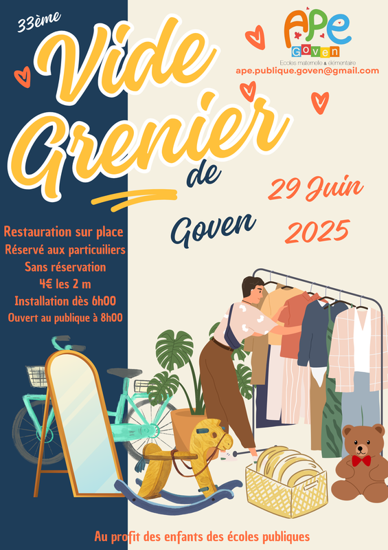 Vide grenier de l'ape de goven