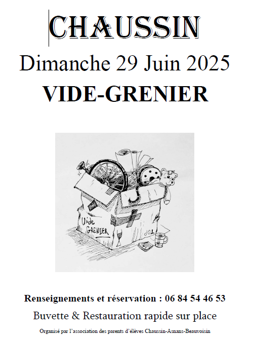 Vide grenier ape chaussin-asnans-beauvoisin
