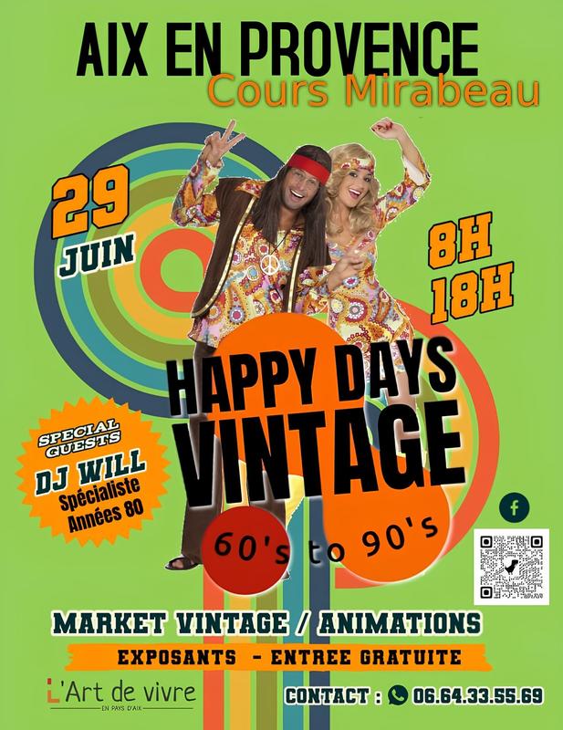 Happy days vintage 60's to 90's aix - cours mirabeau