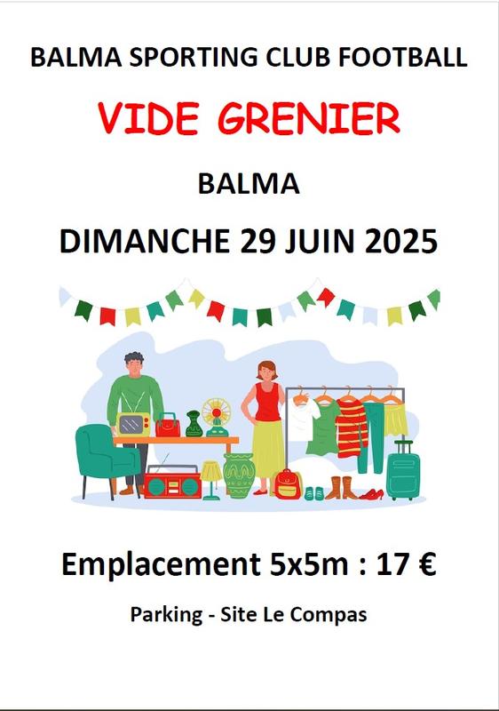 Vide grenier du balma sporting club football