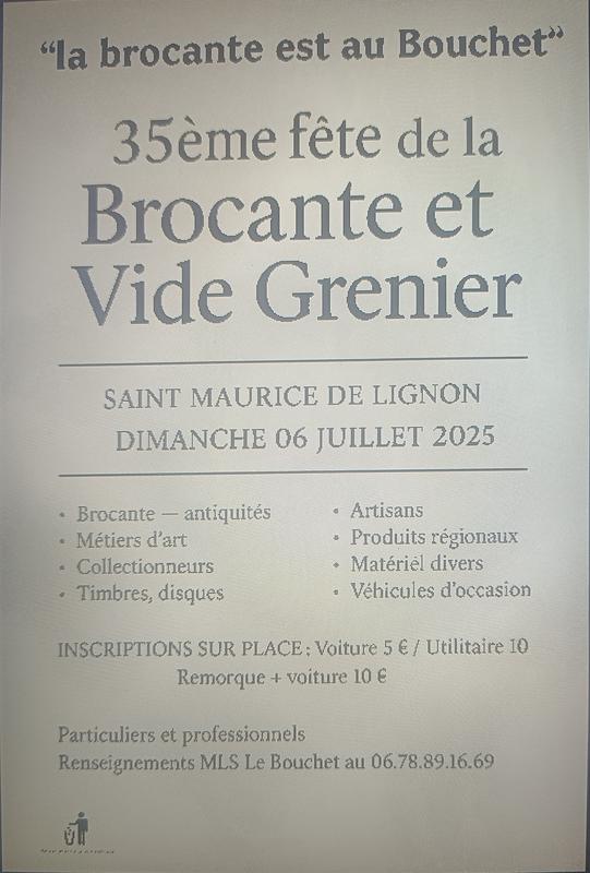 35 -ème fête à la brocante &amp; vide grenier