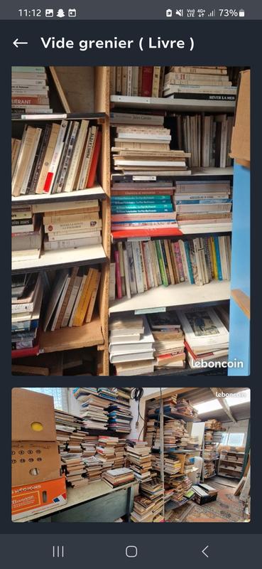 Vide maison - livres