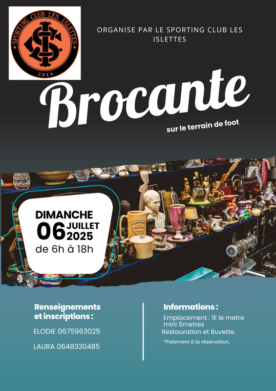 Brocante du sporting club les islettes