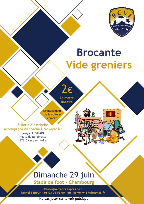 Brocante - vide grenier du rcvi
