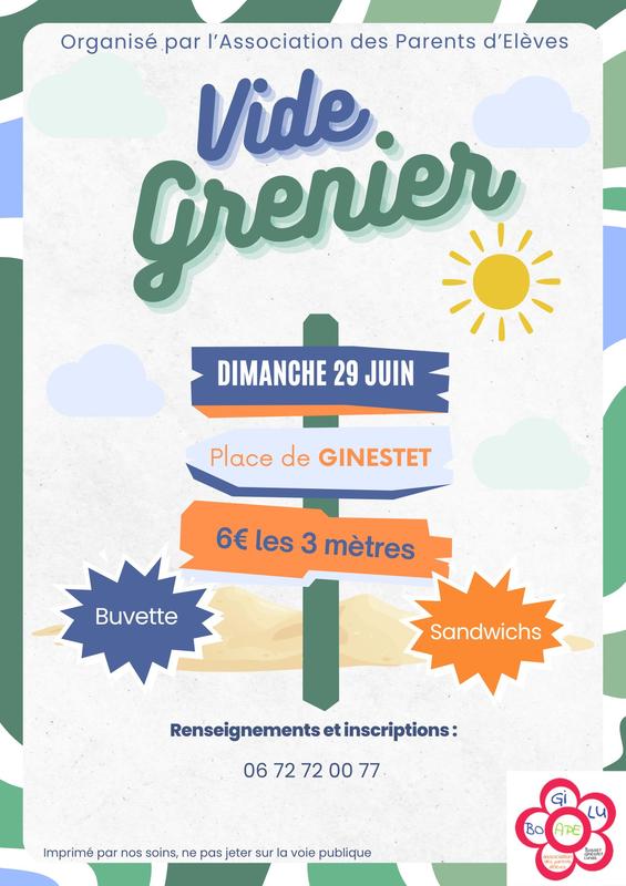 Vide grenier des écoles