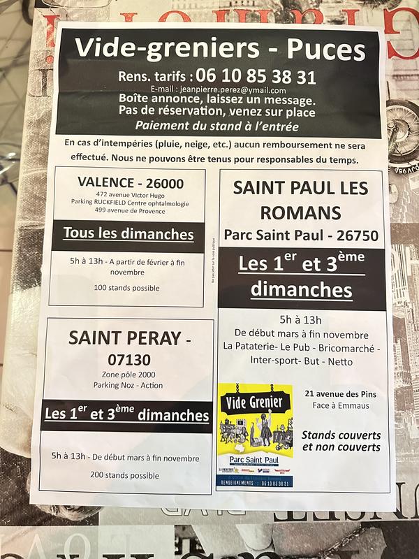 Vide greniers