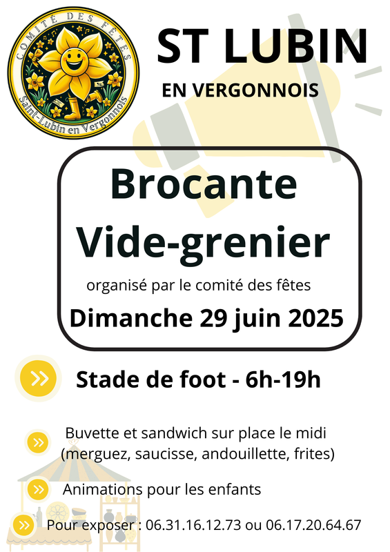 Brocante et vide grenier