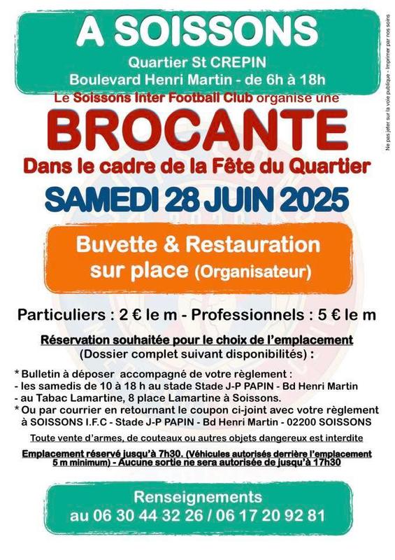 Brocante de la fête du quartier