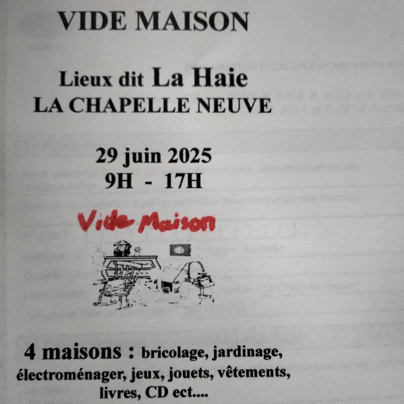 Vide maison de village