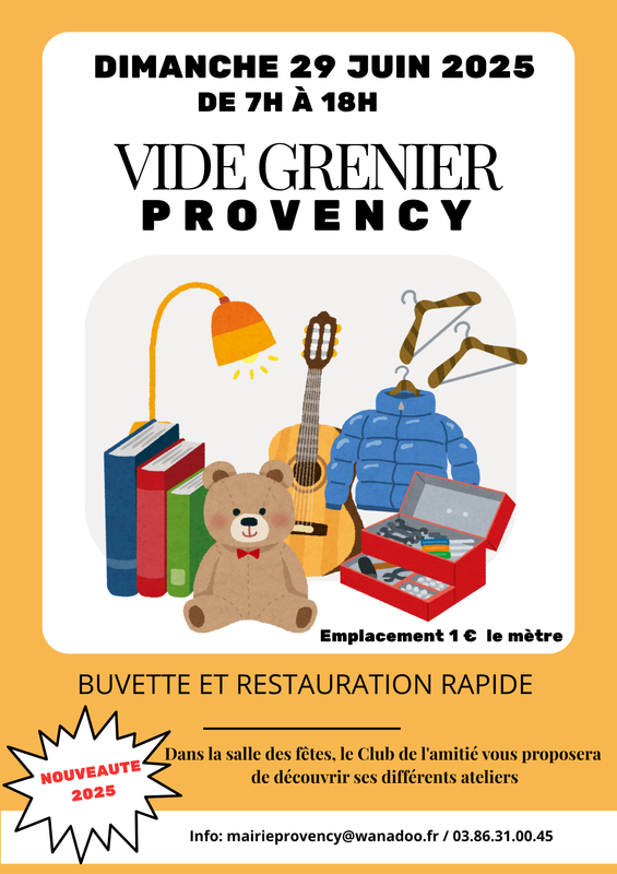 Vide grenier du club de l'amitié