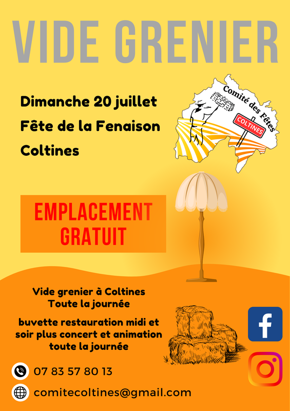 Vide grenier - fête de la fenaison