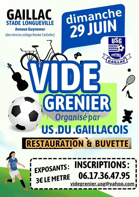 Vide grenier football club gaillacois