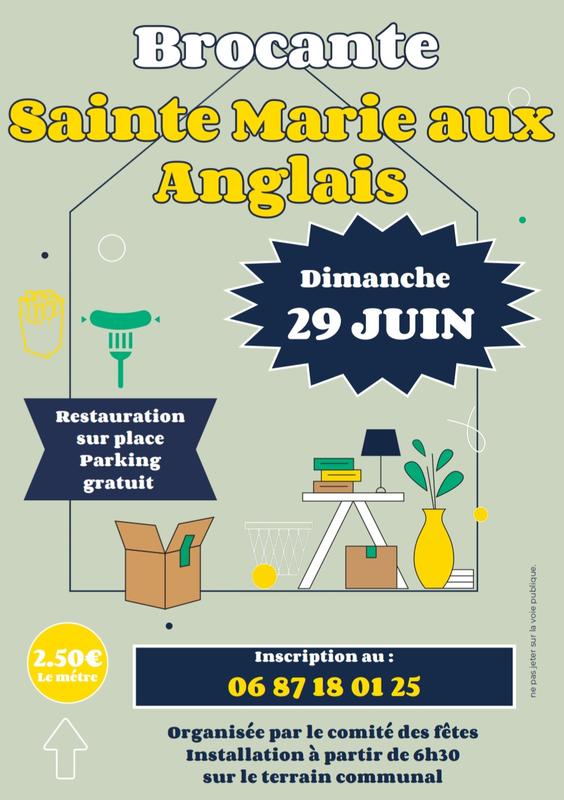 Brocante de sainte marie aux anglais