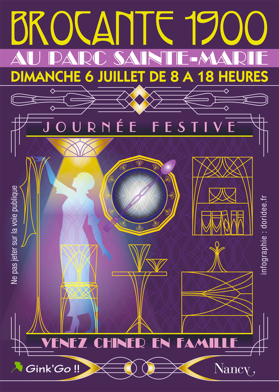 Traditionnelle brocante du parc sainte marie