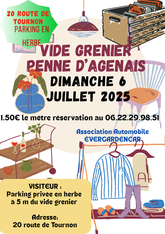 Vide grenier - evergardencar