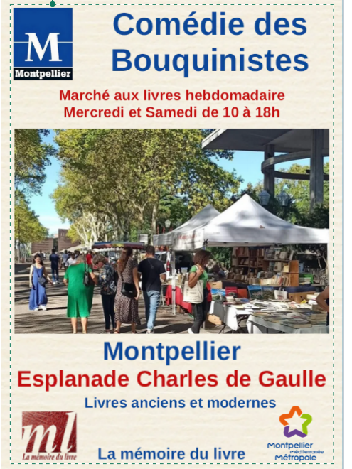 Marché aux livres - esplanade