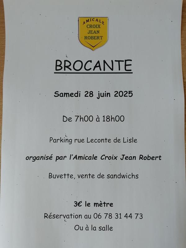 Brocante quartier croix jean robert