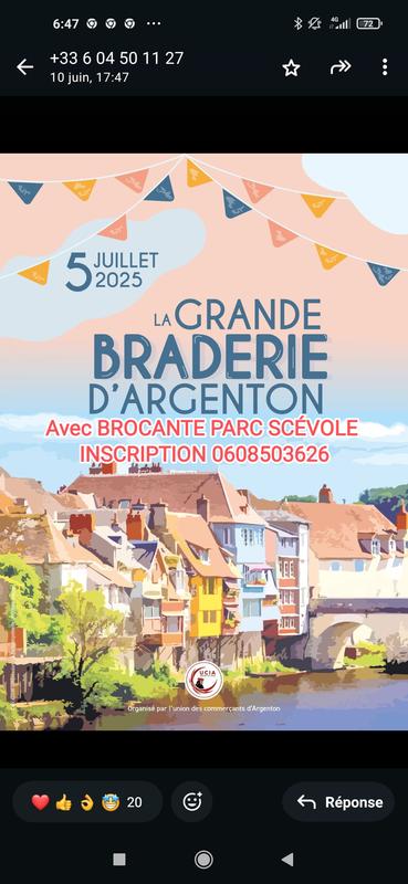 Brocante champêtre du parc de scévole