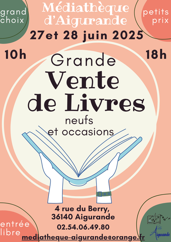 Vente de livres neufs et d'occasion de la médiathèque