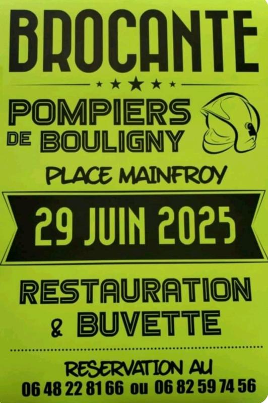 Brocante - vide greniers des sapeurs pompiers