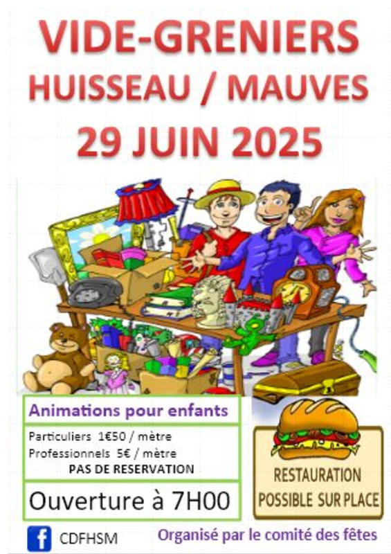 Vide greniers annuel du comité des fêtes