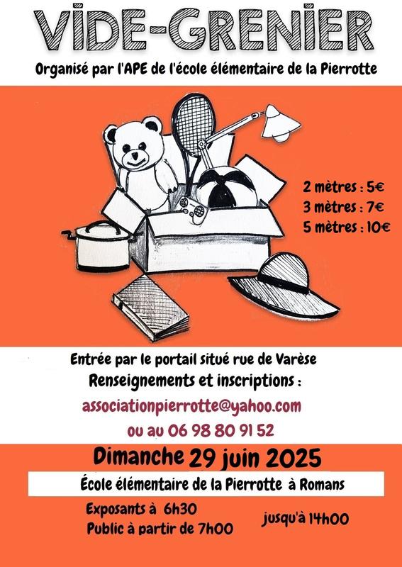 Vide-greniers de l'école élémentaire de la pierrotte