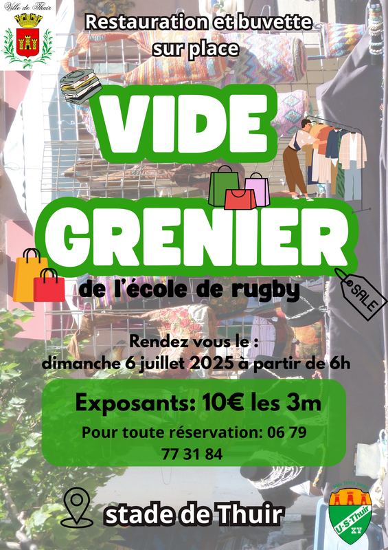 Vide grenier de l'école de rugby us thuir