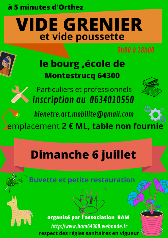 Vide grenier et vide poussette