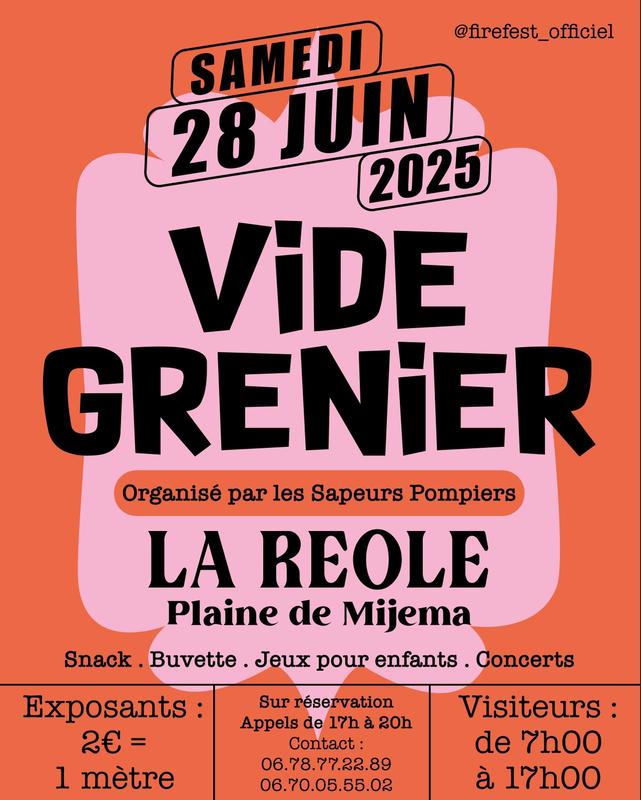 Vide grenier des pompiers