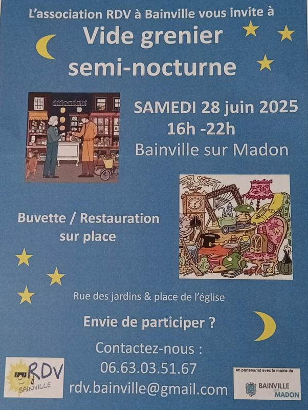 Vide grenier semi nocturne
