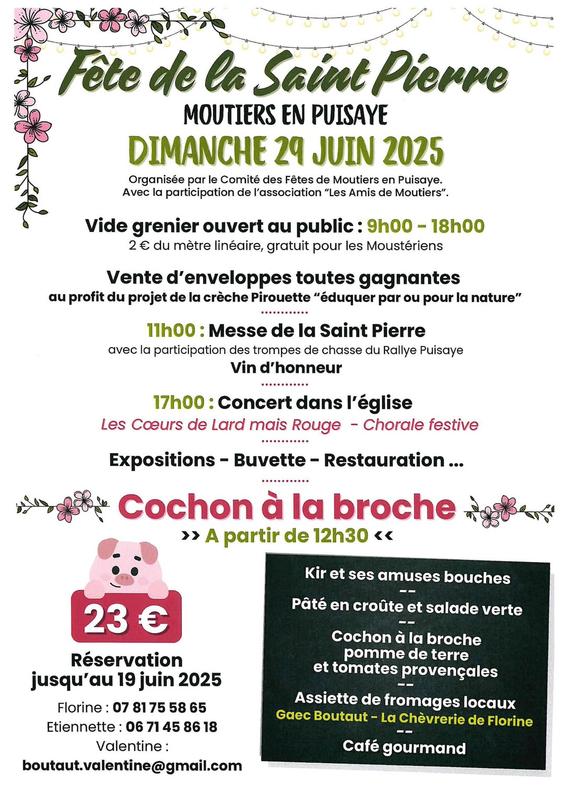 Vide grenier - fête de la saint pierre