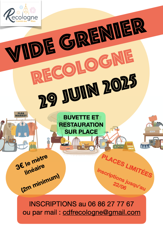 Vide grenier du comité des fêtes